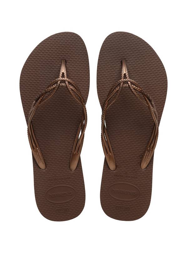 HAVAIANAS Flash Sweet Flip Flops Brown 35/36